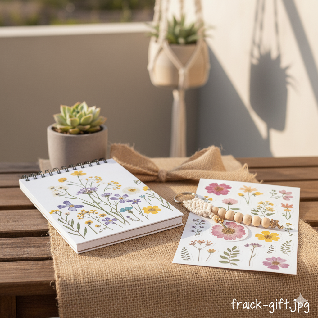 Deluxe gift pack including notebook, keychain and stickers by Wonderdiina Morocco Wonderdiina